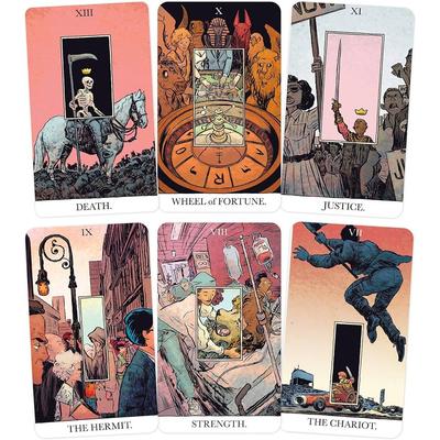 Der enthüllte Tarot 80 Stück Tarotkarten (mit 2 Spezialkarten) In fester Box 12*7cm Gedruckt auf 350GSM doppelt geprägtem Karton
