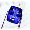 Blue Tanzanite Natural 10-12 Ct Cushion Cut Excellent Certified Loose Gemstone