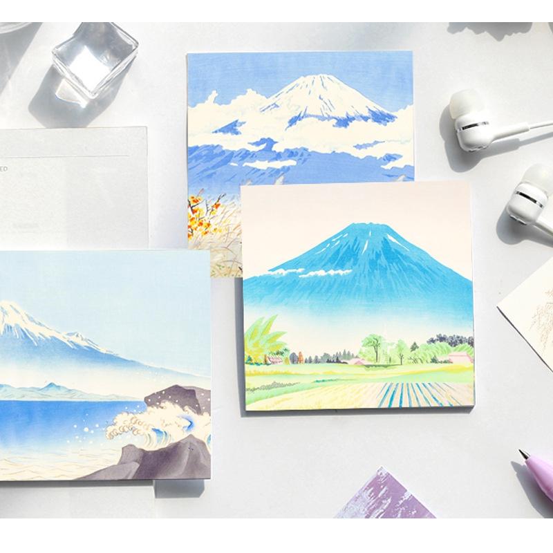 50 Sheets/book World Famous Painting Series Note Paper Non-sticky Note Paper Memo Stationery Decoration Notebook