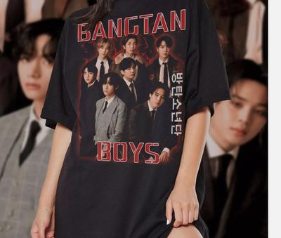 T-shirt bangtan, t-shirt bts vintage, t-shirt bts dessin animé, t-shirt bangtan boys Unisexe
