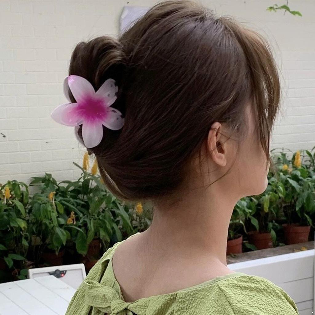 2Pcs Flower Hair Clips for Women Girls Trendy Floral Hair Claw Clips Barrettes Alligator Clips Non Slip Hair Accessories for Women Party Daily Use