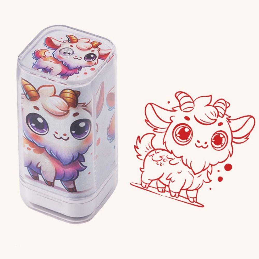 DIY Painting Zodiac Stamps Hand Account Animals Figure Stamps Cute Animals Seal  Boys and Girls