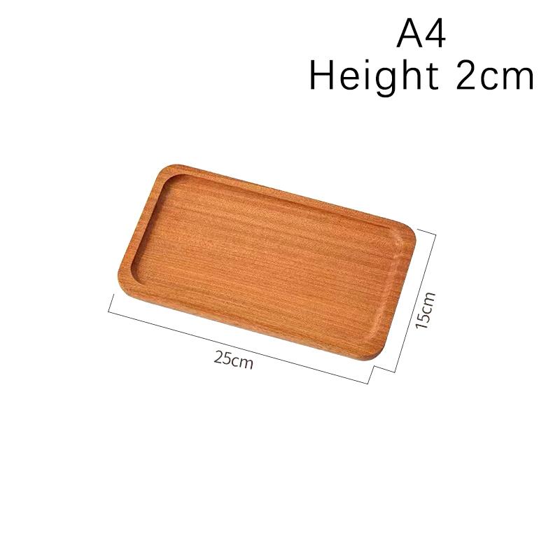 High Quality Wooden Serving Tray Walnut Coffee Tray Saucer Tea Dessert Sushi Fruit Plate Storage Pallet Kitchen Accessories