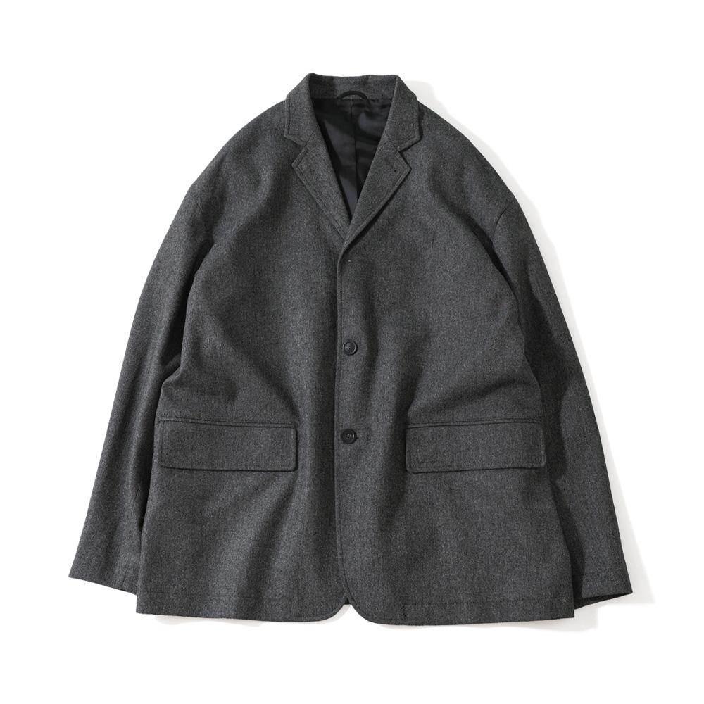 Horlisun Aston Wool Set Up Jacket Melange Gray