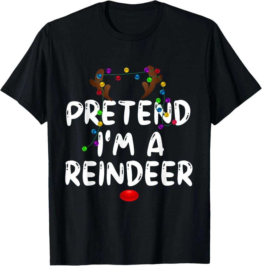 Lustiges Rentier-Weihnachtskostüm Tu so, als wäre ich ein Rentier T-Shirt