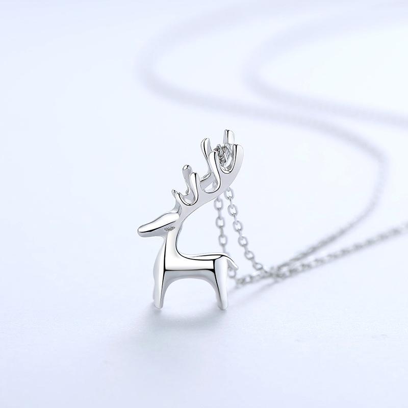 Yilu You Naszyjnik Damski Modny Łańcuszek na Obojczyk Wisiorek Jelenia Akcesoria Studenckie