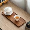Natural Wooden Tray Serving Table Tray Table Plate Snacks Food Storage Dish Sushi Plate for Hotel Home Serving Tray