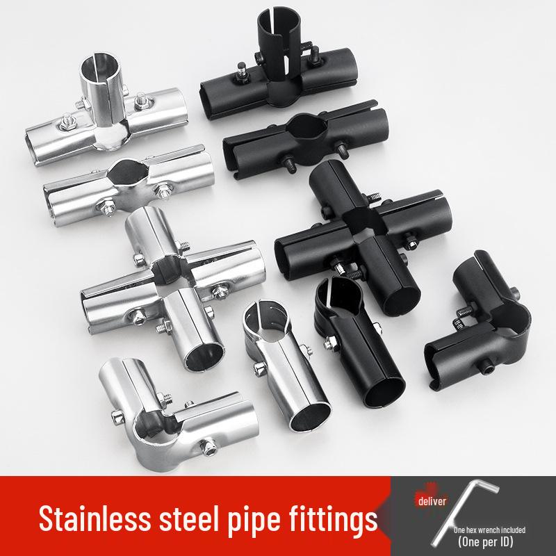 25 Snap-On Stainless Steel Pipe Connectors for Greenhouse Clamps