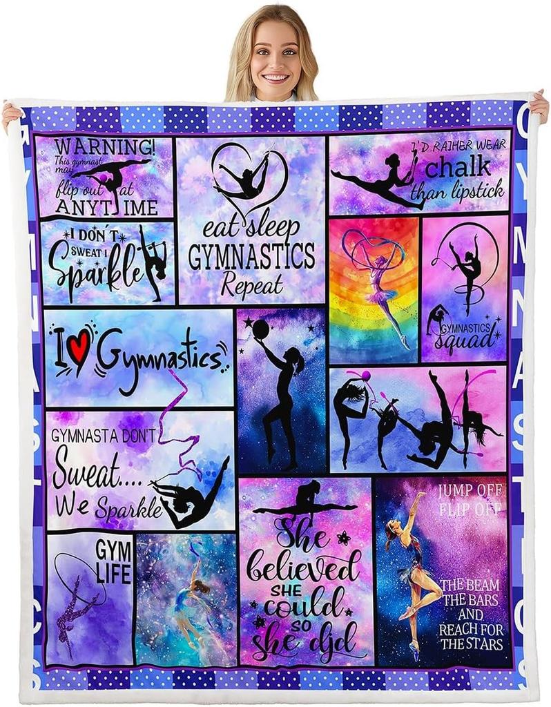 GUOYU Blanket Cute Gnomes Throw Blanket Purple Vine Flower Butterfly Blanket for Couch Sofa Lavender Bouquet Bed Blanket for Kids Boys Girls