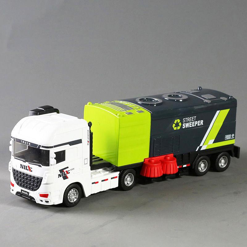 Garbage Truck Toy Press Type Sanitation Truck Model Kids Educational Toy Vehicle For Boys Children Gift
