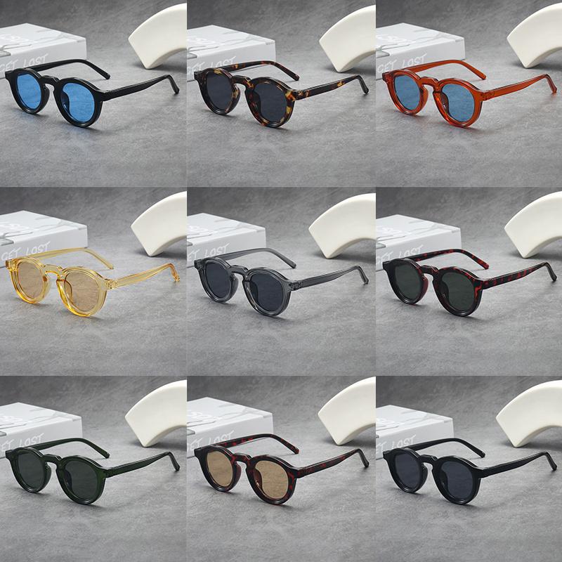 Round Small-Frame Premium Unisex Sunglasses Fashionable Uv Protection Shades