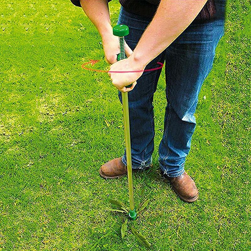 Weed Puller Weeder Twister Garden Lawn Root Remover Killer Grabber Hand Tool 3RF