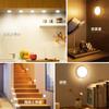 Electight Motion Sensor USB 8 Light Warm 3 Lighting Indoor Magnetic Adhesion Footlight for Hallway 3000K Warm White Light, Rechargeable, LEDs, Sensor,