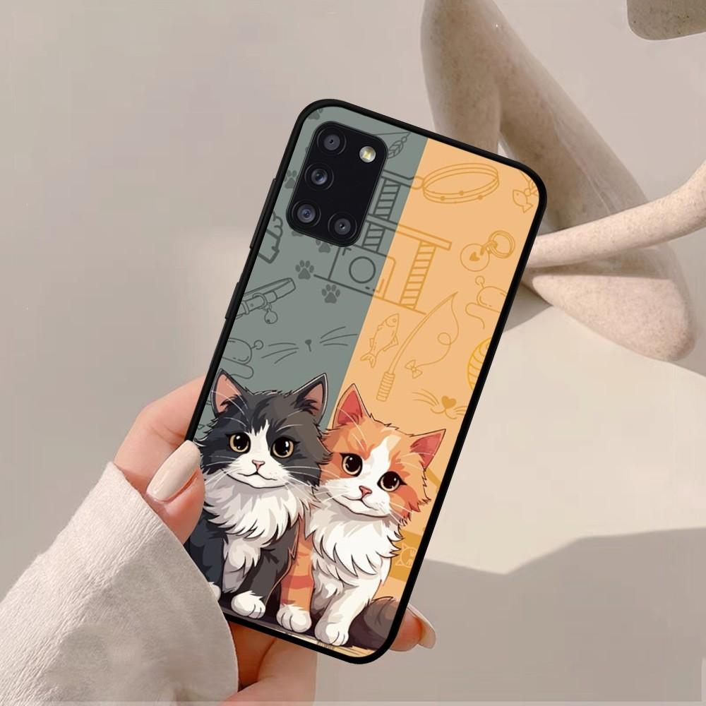 

Cartoon Cute Cats Background Phone Case For Samsung A 10 11 12 13 20 21 22 30 31 32 40 51 52 53 70 71 72 73 91 13 Shell Samsung A70