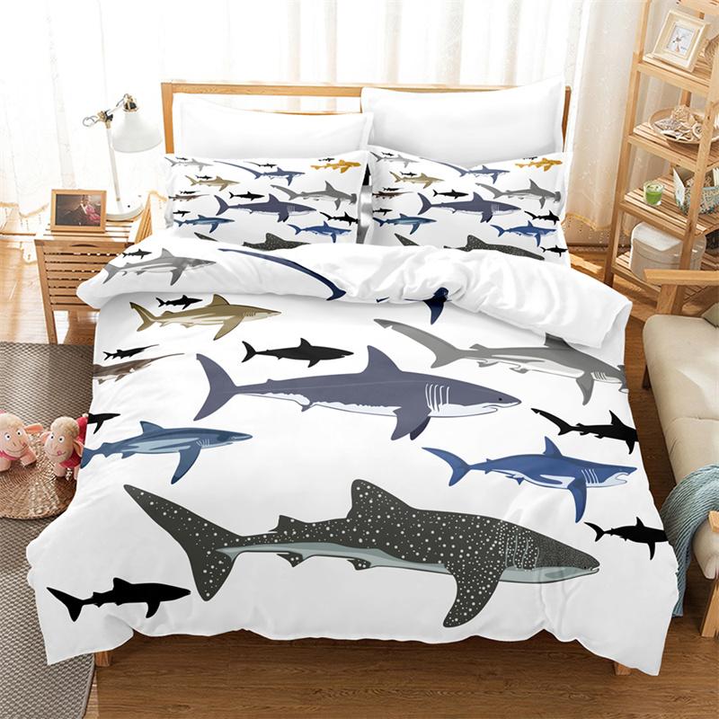 Colorful Animal Duvet Cover Set Fashion Bedding Set Lovers Linen Queen Bed Boy Girl Comforter Cover Set Children Bedding Set