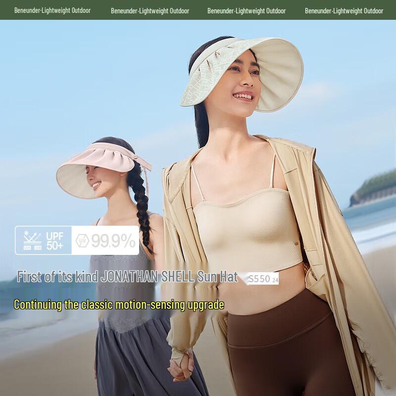 Beneunder Women's UV Protection Visor Sun Hat