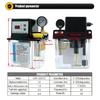 1L 2L Lubricant Pump Automatic Lubricating Oil Pump with Pressure Gauge CNC Electromagnetic Lubrication Pump Lubricator