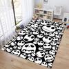 1PC Skull Dark Gothic Pattern Printed Carpet Rug for Living Room Bedroom Home Sofa Decoration,Non-slip Floor Mat Floor Mat
