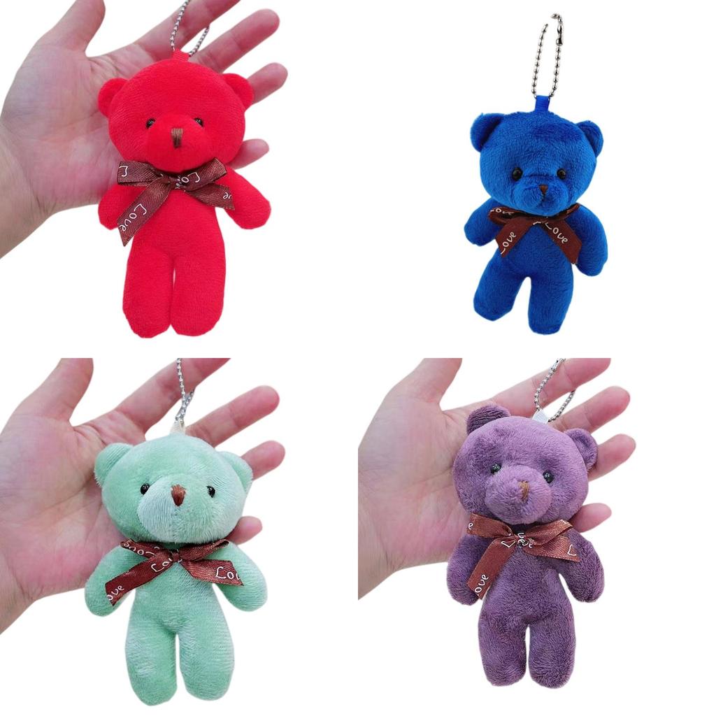 Niedlicher Teddybär Plüsch Schlüsselanhänger Anhänger Großhandel Geschenk