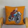 Ding Ding Adventure Pattern Cushion Cover Children's Gift Square Pillowcase    Design Car Sofa Home Decoration Pillowcase