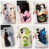 For Realme Note 60 60X Case RMX3933 Cute Cat Grid Pattern Soft TPU Phone Case For Realme Narzo N61 Note60 X 60X Back Cover Coque
