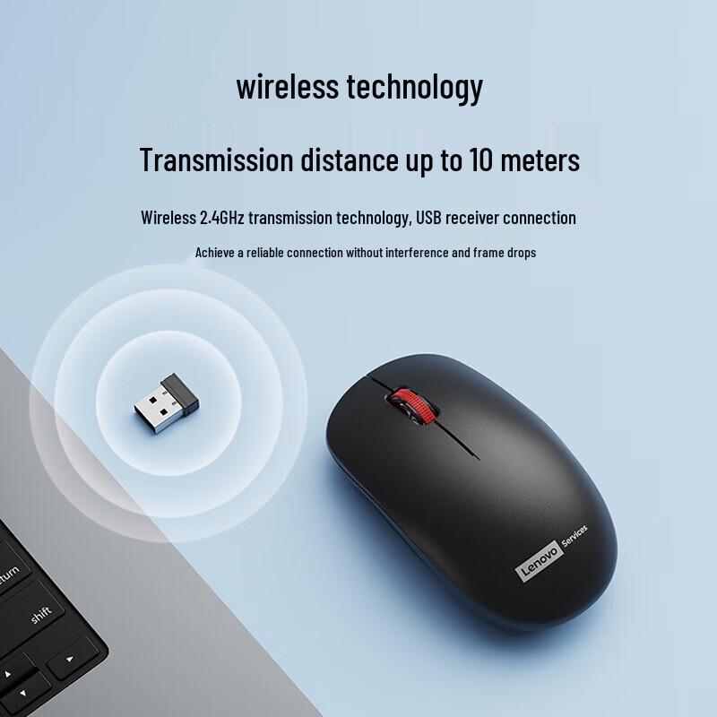 Lenovo MG51 Ergonomic Portable Wireless Mouse