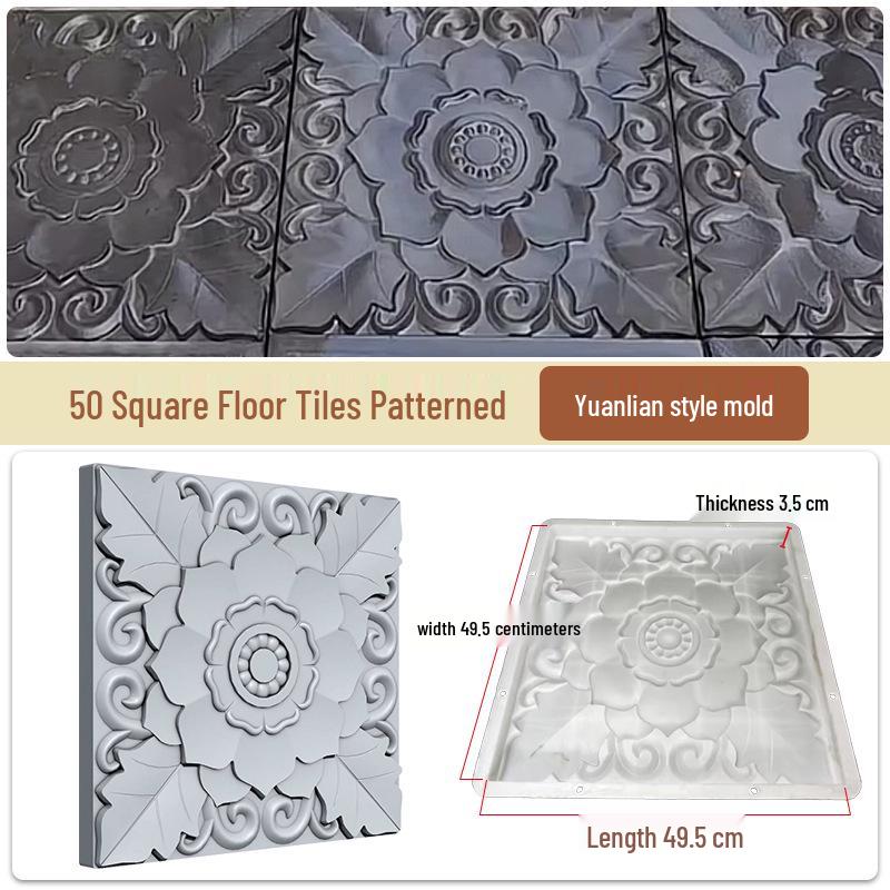 Garden Cement Tile Mold for Outdoor Stepping Stones