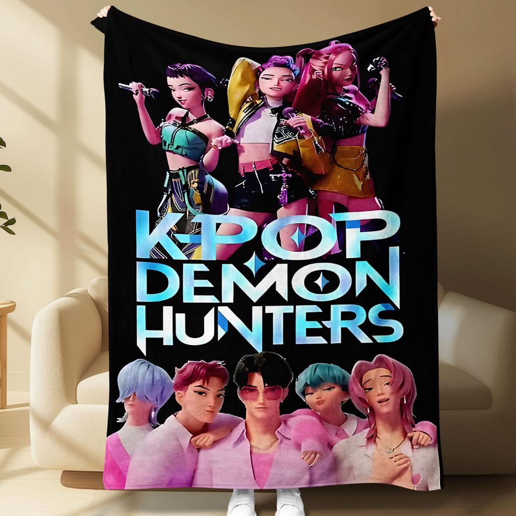 Kpop Witch Hunters Blanket Blanket Jit Witch Hunters Peripheral Pattern Digital Printed Flannel Blanket Blanket