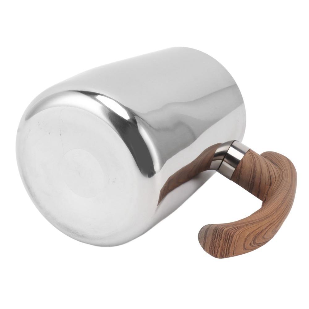 600ml Capacity Milk Frothing Cup 304 Stainless Steel Milk Frothing Pitcher  Cappuccino Making серебряный