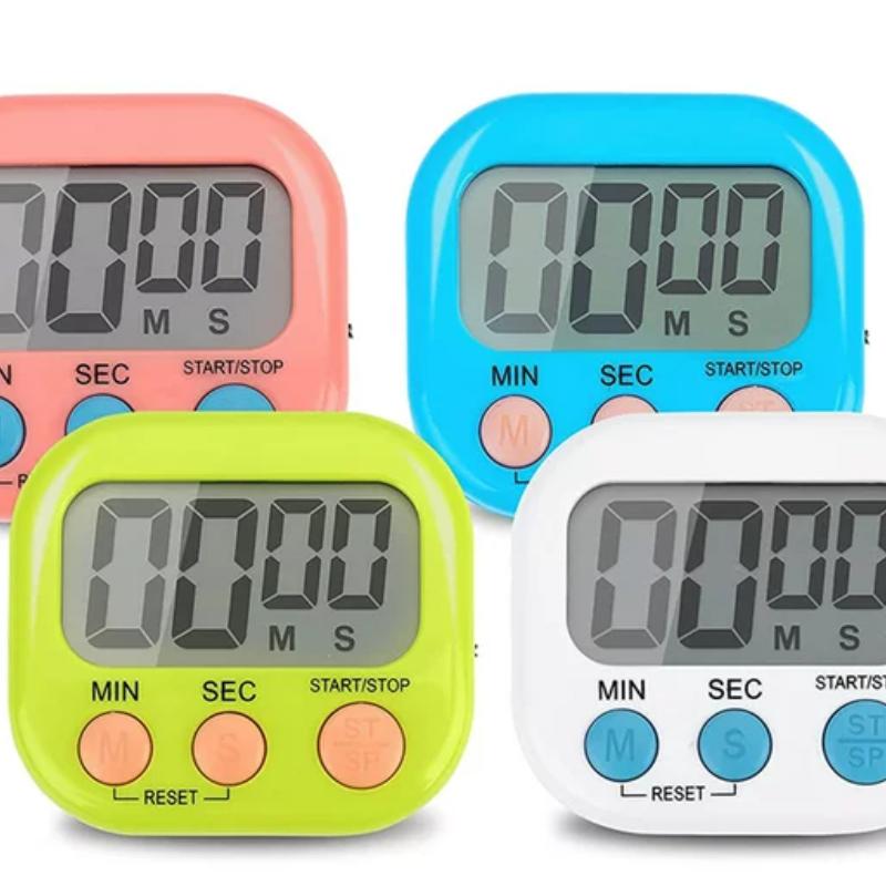 4 ADET Manyetik Dijital Spor Alarm Saati Hatırlatıcı Standlı Elektronik Zamanlayıcı Çok Fonksiyonlu Pişirme Zamanlayıcısı Mutfak Aksesuarları