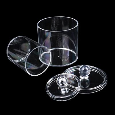 Klarer Acryl Wattepad Ohrstäbchen Halter Kosmetik Make-up Organizer Aufbewahrungsgläser