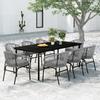 9 Pcs Garden Dining Set
