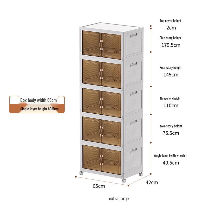 Miling Large Capacity Folding Storage Cabinet