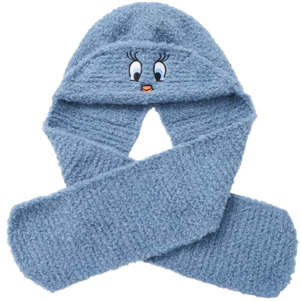 

Новая женская зимняя шапка с вышивкой желтого утенка, милая забавная шапка-капюшон с длинным шарфом, плюшевая меховая вязаная шапка для женщин 56cm-60cm синий