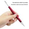 Red Six-Piece Wooden Pottery Clay Carving and Trimming Tool Set
