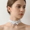 Y2K Lolita Choker Kærlighedshjerte Cosplay Halskæde Mode Blonder Halskæde Pige