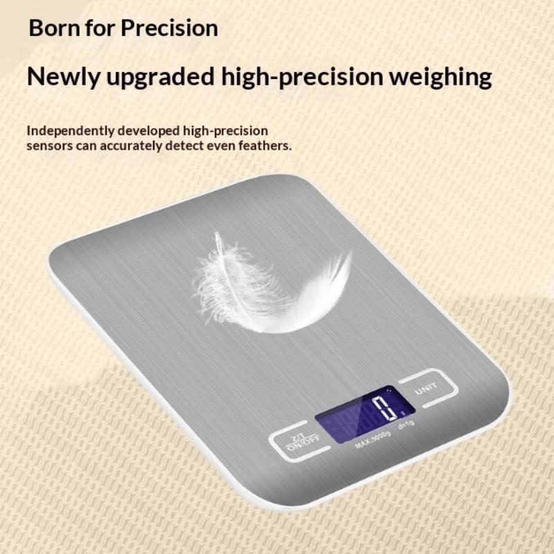 Rechargeable 3000G/0.1G Food Weighing Scale Digital Kitchen Scale Weight Grams Cooking Baking