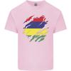 Torn Mauritius Flag Mauritians Day Football Unisexs Light Cotton TShirt