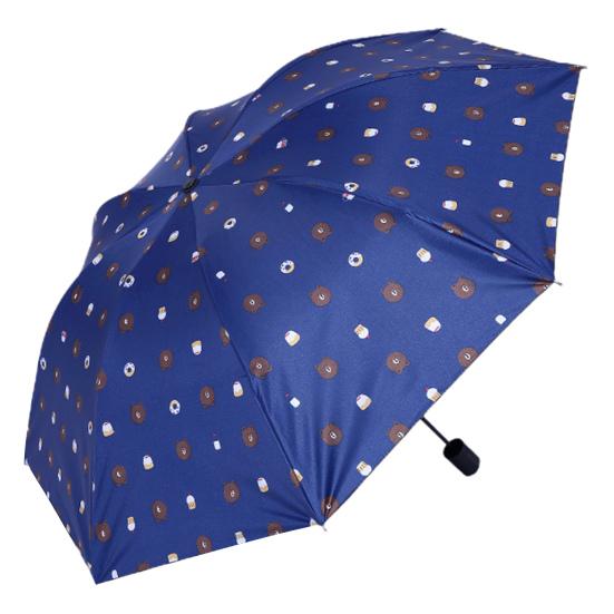 

Складной зонт от солнца и дождя, анти-УФ-ветрозащитный, водонепроницаемый, защита от солнца, толстый, антикоррозийный, с мультяшным медвежьим принтом, защита от дождя