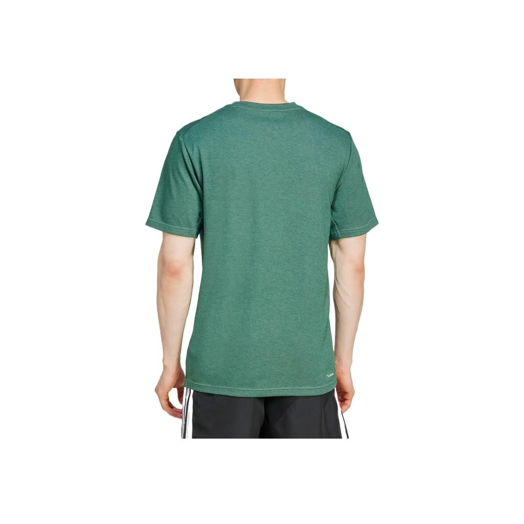 Adidas Essentials Climacool Comfortable Versatile Fashionable Short Sleeve T-Shirt Men Tops Green JD0174
