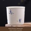 Cross-Border Ceramic Ash Ink Wash Landscape Tea Cup - Custom Logo
