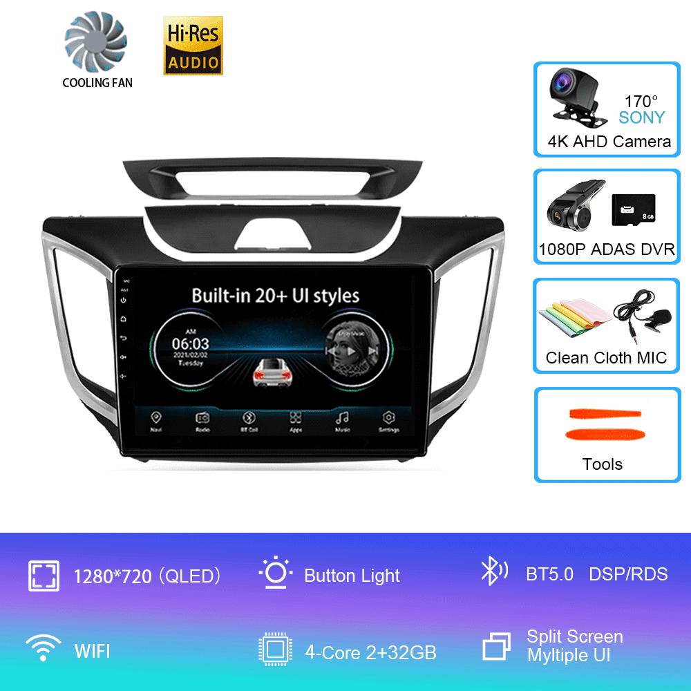 Android 14 Car Radio For Hyundai Creta IX25 2015 - 2019  Multimedia Video Player Navigation stereo GPS  No 2din 2 din dvd