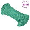 Vidaxl Linka Żeglarska, Zielona, 3 Mm, 25 M, Polipropylen