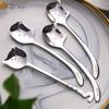 Funny Cat Long Handle Spoon Tea Spoon for Coffee Long Tail Cat Coffee Spoon Birthday Gift 304 Stainless Steel Tableware