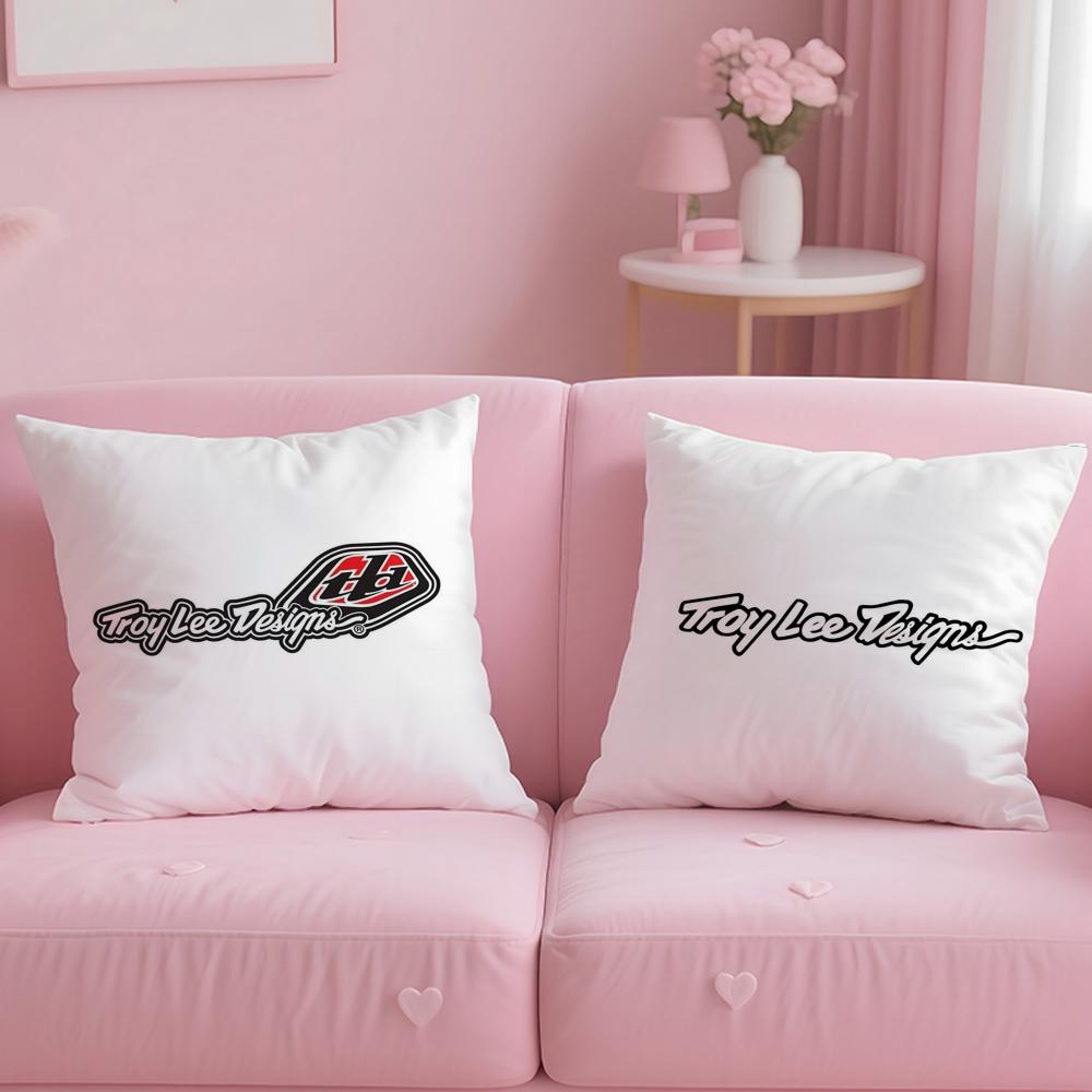 Hot Ttroy Leeing Cushion Cover Soft  EasyWash Pillow Case  Versatile for Couch Bed Travel and Office