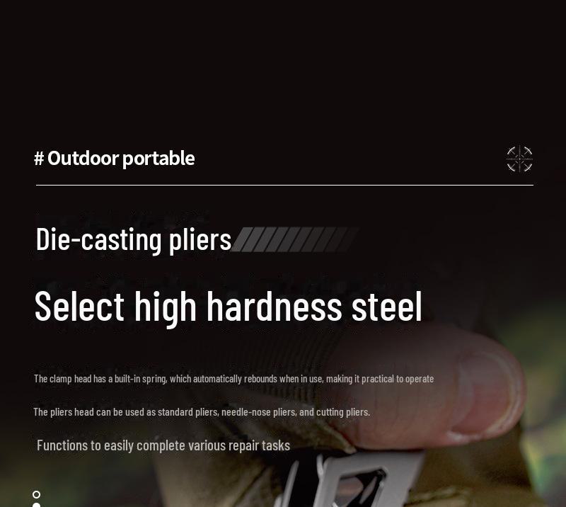 Alicates Multiusos Portátiles de Acero Inoxidable para Exterior