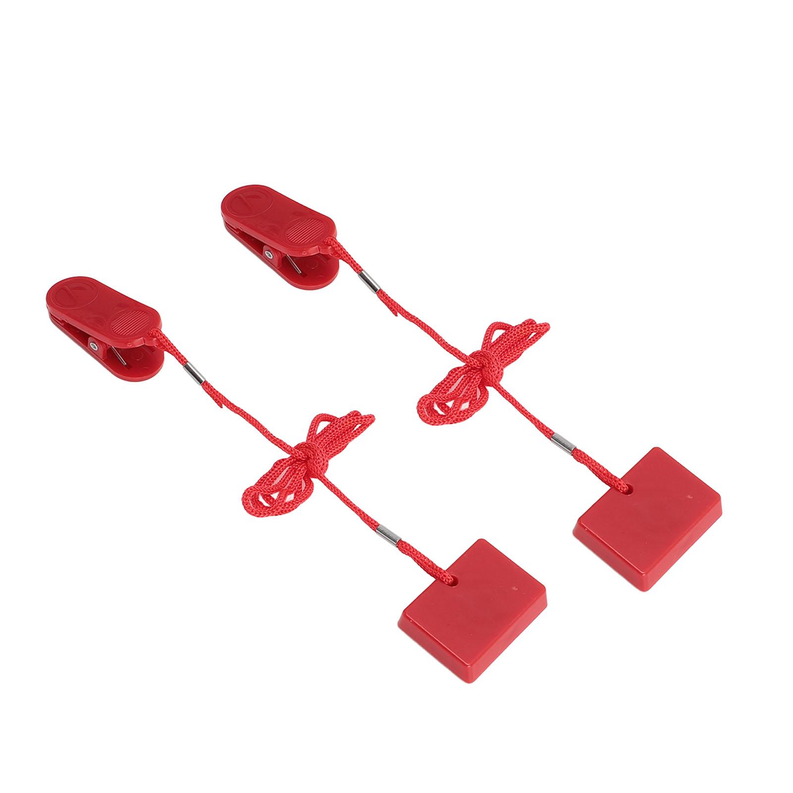 2 piezas Llave de seguridad universal para cinta de correr Interruptor de seguridad magnético de repuesto para máquina de correr red