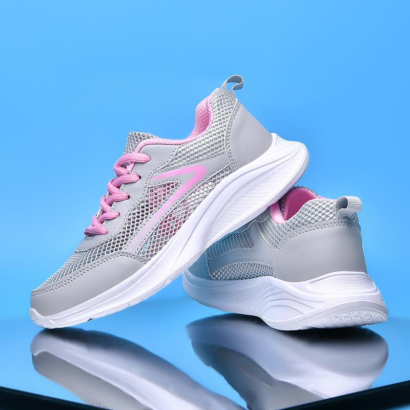 Laufschuhe Damen leicht stoßdämpfend Mittelschüler weiche Sohle ultraweich modisch atmungsaktiv verschleißfest Sport