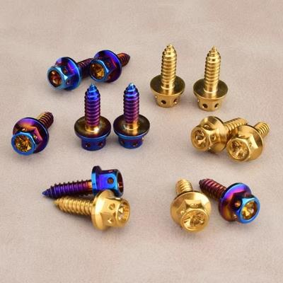 304 Stainless Steel Allen Head Screw Gold/Burnt Blue Hex Head Screws Cap Head Screws Motorcycle