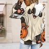 Plus Size Womens White Drawstring Hooded Sweatshirt Long Sleeve Loose Soft Casual Leisure Street Daily Top